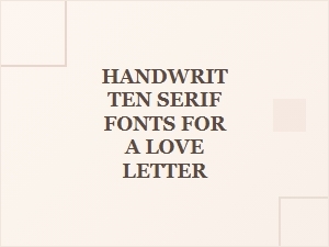 A Love Letter in Your Own Hand